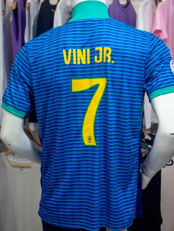 x Camiseta Alt. de Brasil (Azul a rayas) - Imagen 3